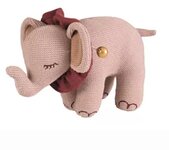 Muziekknuffel-Knuffel Rosalie de olifant. Muziekdoos
