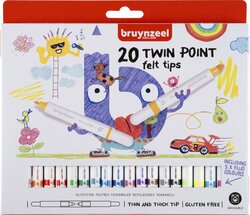 Bruynzeel Kids 20 Twin Point viltstiften set