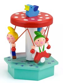Muziekdoos kabouters in draaimolen