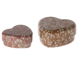 Maileg Tandendoosje set van 2 doosjes -oker en rood 