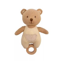 Muziekknuffel-Knuffel Bio katoen. Muziek Beer Marcel.