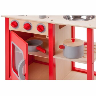 new classic toys - kinderkeuken - bon appetit - rood