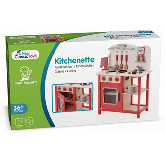 new classic toys - kinderkeuken - bon appetit - rood