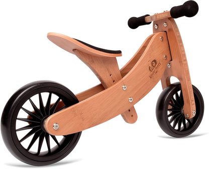 Kinderfeets houten loopfiets & driewieler