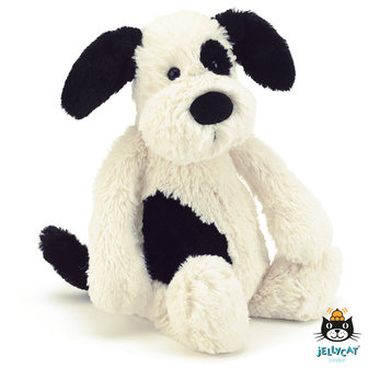 JellyCat Bashul puppy Black and White