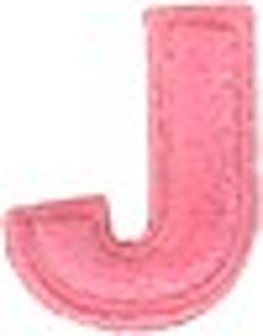 Stoffen letters voor op klittenband ( Kitibook )