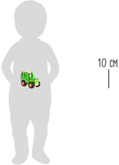 Small foot Houten tractor 