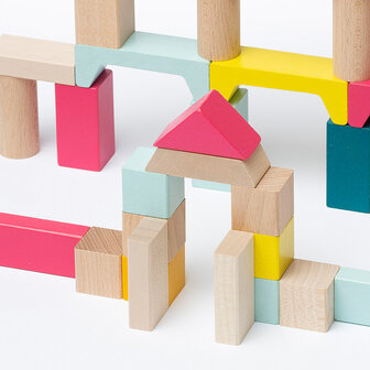 Cubika houten blokken  (50)