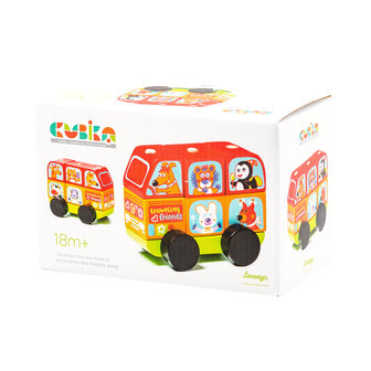 Cubika vrolijke dierenbus puzzel