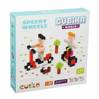 3D Cubika World pixels bouwset speedy wheels