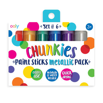 Ooly – Chunky Paint Sticks – Classic Pack METALLIC