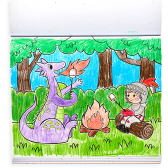 Ooly &ndash; Colorin Book &ndash; Knights &amp; Dragons