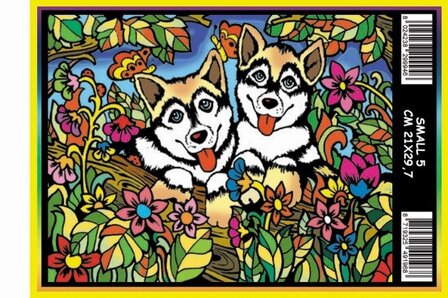 COLORVELVET KLEIN MET STIFT - HUSKY'S (21X29,7)