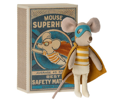 Maileg muis in een doosje, Super Hero