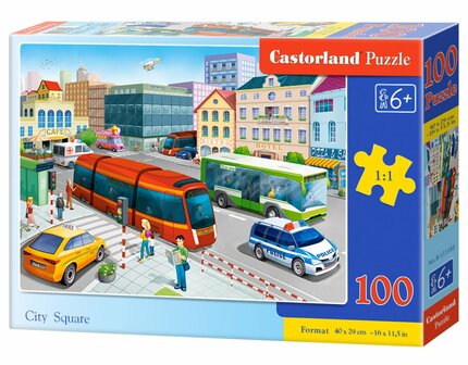 Casterland puzzel City Square - 100pcs 