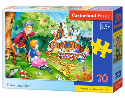 Kartonnen puzzel met 70 stukjes