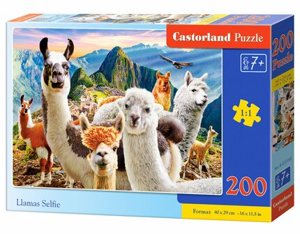 Casterland puzzel Llamas Selfie- 200pcs