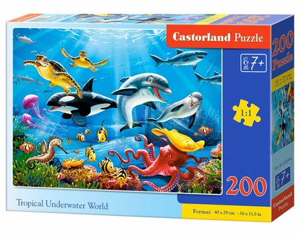 Casterland puzzel Tropical Underwater World - 200pcs