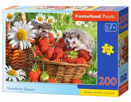 Casterland puzzel Strawberry Dessert - 200pcs