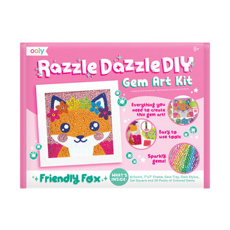 Ooly &ndash; Razzle Dazzle Gem Art Kit &ndash; Friendly Fox