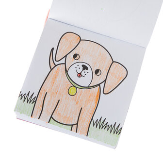 Ooly &ndash; meeneem kleurboek met waskrijtjes huisdieren