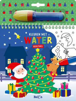 Kleuren met water-Kerstmis