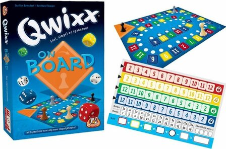 White Goblin Games Qwixx on board