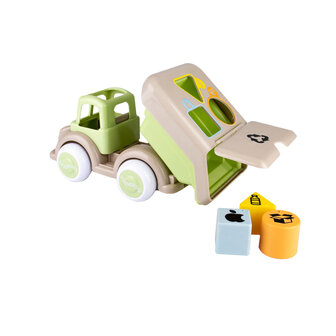 Viking Toys Ecoline &ndash; Vrachtwagen vormenstoof groen/beige