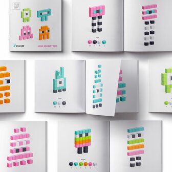 Pixio 100 blokjes monsters