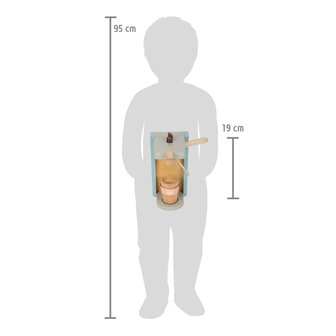 Small foot koffie apparaat hout