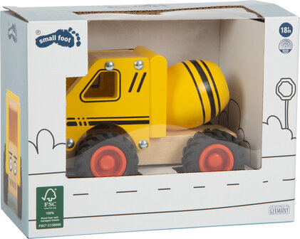 Small foot Houten cementwagen