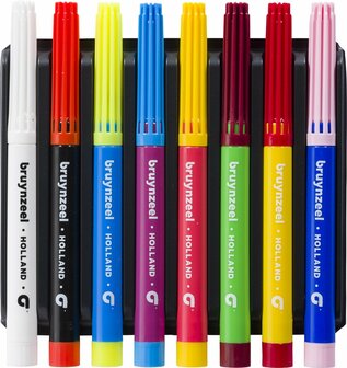 Bruynzeel Kids 8 magische viltstiften set