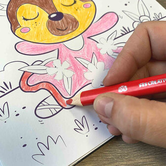 SES Creative Doe kleurboek glitter 3 in 1