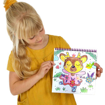 SES Creative Doe kleurboek glitter 3 in 1