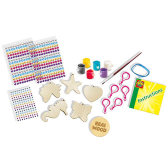 SES Creative Diamond painting - Houten sleutelhangers