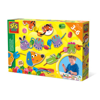 SES Creative Dieren rijgen met kralen