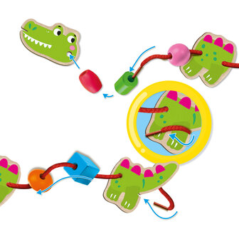 SES Creative Dieren rijgen met kralen