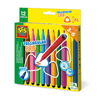 SES Creative Driehoek grip stiften