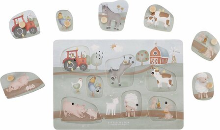 Little dutch geluiden puzzel boerderij