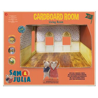 Het Muizenhuis - KARTONNEN MINIATUUR WOONKAMER