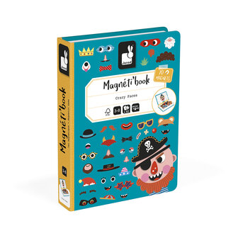 Janod Magnetibook &ndash; Gekke gezichten jongens