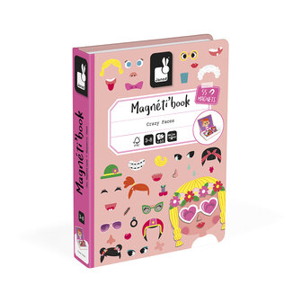 Janod Magnetibook &ndash; Gekke gezichten meisjes