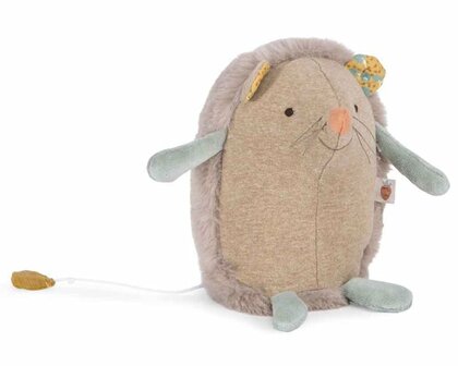 Moulin Roty - Muziek Knuffel Egel, &#039;Trois Petits Lapins&#039;