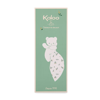 Kaloo Carre Douceur &ndash; Knuffeldoek Beer liefdesbladeren
