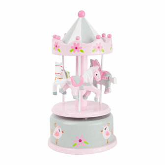 Small Foot speeldoos Houten Muziekdoos Draaimolen Eenhoorn