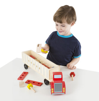 Melissa &amp; Doug vrachtwagen bouw-set
