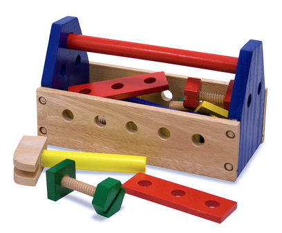 Melissa & Doug houten gereedschapskist
