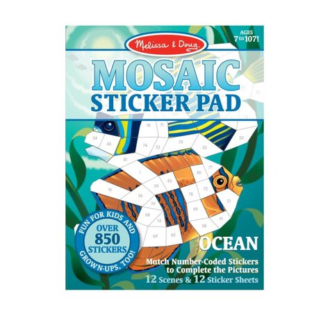 Melissa & Doug, Mozaiek stickerboek oceaan