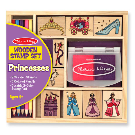 Melissa & Doug stempel-set prinses