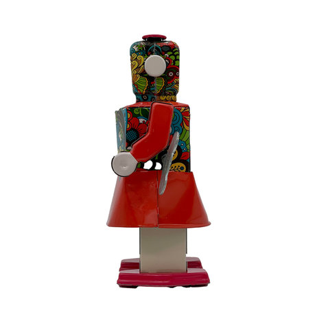 Mr en Mrs Tin, blikken robot met sleutel, Blossom Bot